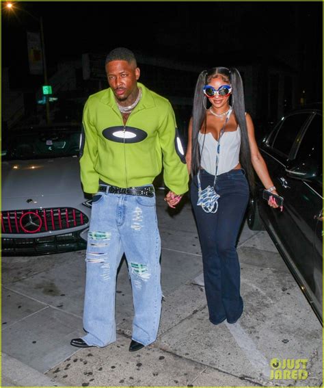 Saweetie & YG Hold Hands After Dinner Date Night Out in LA.